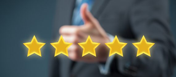Businessman is satisfied with HP 5 stars rating