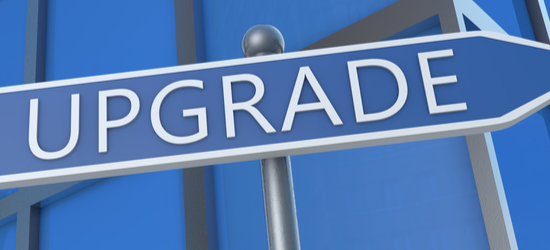 Upgrade street sign in front of office building.